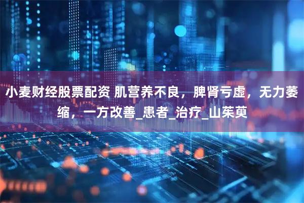小麦财经股票配资 肌营养不良，脾肾亏虚，无力萎缩，一方改善_患者_治疗_山茱萸