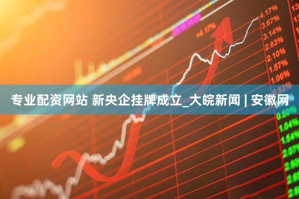 专业配资网站 新央企挂牌成立_大皖新闻 | 安徽网